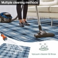 thumbnail image 5 of Blue Plaid Outdoor Rug for Patio/Deck/Porch, Non-Slip Large Area Rug 5 x 8 Ft, Modern Simple Watercolor Buffalo Lattice Indoor Outdoor Rugs Washable Area Rugs, Reversible Camping Rug Carpet Runner, 5 of 8