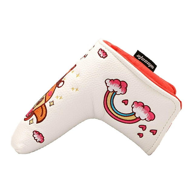 Cubierta cabeza Cubierta cabeza del putter blanco shamjiam Headcover del putter del golf
