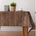 thumbnail image 2 of Nvzi Wood Grain Printed Rectangle Tablecloth-Polyester Dust-Proof Kitchen Dining Table Cloth- Great for Buffet Table, Parties, Holiday Dinner, Wedding & More (55.11 x 78.74 inch ( 140 x 200 cm)), 2 of 5
