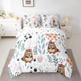 thumbnail image 2 of Homewish Cartoon Guinea Pig 7pcs Bedding Comforter Set for Preppy Children Kids,Dreamy Princess Queen Bedding Sets Super Cozy,Kawaii Animal Queen Sheet Sets,Luxury Bedroom Decor,Reversible, 2 of 8