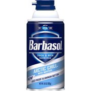Barbasol Arctic Chill With Menthol Thick & Rich Shaving Cream for Men, 10 ounces