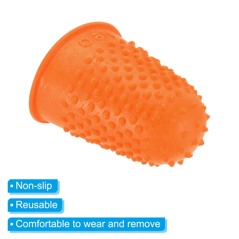  32 Pieces Rubber Finger Pads Tips Silicone Hot Finger  Protectors Thimble Finger Tips Office Cover Finger Pads