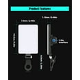 thumbnail image 5 of 60 LED Portable Selfie Light Video Conference Lighting with Clip & Camera Tripod Adapter Rechargeable 2000mAh CRI 97+, 3 Light Modes for Phone iPhone Webcam Laptop Photo Makeup (Dark Greay), 5 of 15