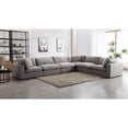 thumbnail image 7 of Roundhill Furniture Rivas Contemporary 6-Piece Sectional Sofa - Graphite, 7 of 7