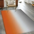 thumbnail image 4 of 3x5Ft Area Rugs Burnt Orange Gray Ombre Non-Skid Rubber Backing Large Rectangle Rugs - Living Room Bedroom Home Office, Modern Gradient Abstract Art Indoor Floor Mat Carpets Washable Rug, 4 of 9