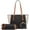 Black, variant on XinChen Womens Beaded Handbags Handmade Weave Brown Transparent Bucket Bag Tote Bags Retro Top-Handle Bags