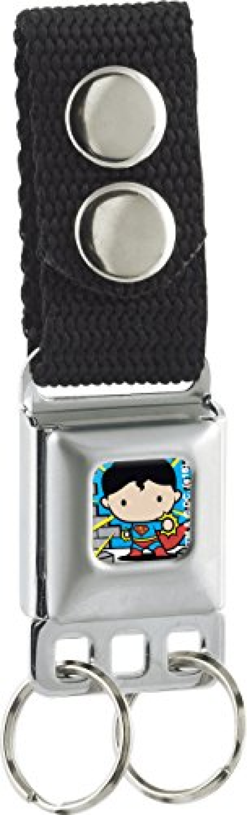 SUPERMAN Keychain - Chibi Superman Action Pose Bricks