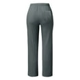 thumbnail image 6 of Fimkaul Plus Size Maternity Pants Tall Women'S Casual Pants Solid Cotton And Pants With Pocket Long Pants Dark Gray XXL, 6 of 6
