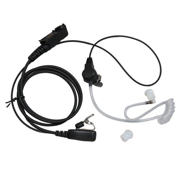 Two Way Headset, Professional PU Wire Plug And Play Hands Free Two Way Earpiece With PTT Mic For XPR3300 For XPR3300e For XPR3500e