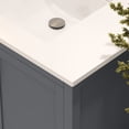 thumbnail image 3 of Ayna Decors Rooh 72 Inch Charcoal Grey Vanity Cabinet with Sink and Mirror in Brushed Nickel Hardware - Quartz Countertop, 3 of 10