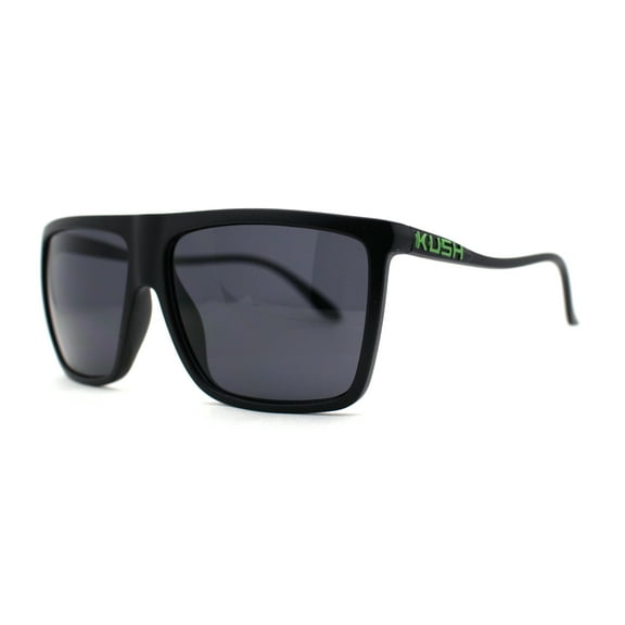 Kush Mens Flat Top High Temple Gangster Shade Green Logo