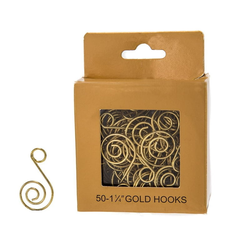 Pack of 24 Gold Ornament Hooks - Buy 2 & Save £2