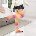 thumbnail image 6 of Dailycode Sheer Knee High Stockings for Women Multicolored Hills, 6 of 7