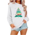 thumbnail image 2 of Wancir Christmas Sweatshirts Women Funny Xmas Trees Graphic Long Sleeve Crewneck Shirt Winter Tops Loose Casual Pullover, 2 of 3