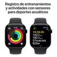 thumbnail image 4 of Apple Watch Series 10 GPS + Cellular • Caja de aluminio negro azabache de 46 mm • Correa deportiva negra - S/M - Distribuidor Autorizado, 4 of 8
