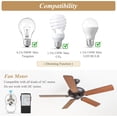 thumbnail image 6 of Universal Ceiling Fan Remote Control Kit, Compatible with Hunter, Harbor Breeze Hampton Bay, 3-Speed Control Fans with Dimmer, Remote Works with Hunter 99122 99123 99600, 6 of 8