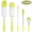 Yellow, variant on Tripumer 5-Pack Long Handle Bottle Brush Set Cleaner for Narrow Containers Cups Thermos Kettle