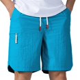 thumbnail image 1 of Men's Quick Drying Loose Five Point Sports Cargo Beach Pants Nylon Spandex, 1 of 1
