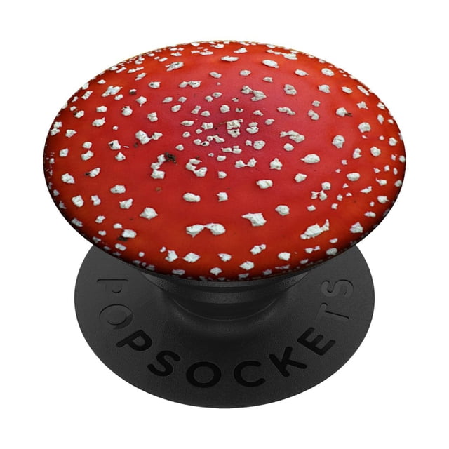 Hongos PopSockets PopGrip, agárico y amanita, con forma de mosca roja