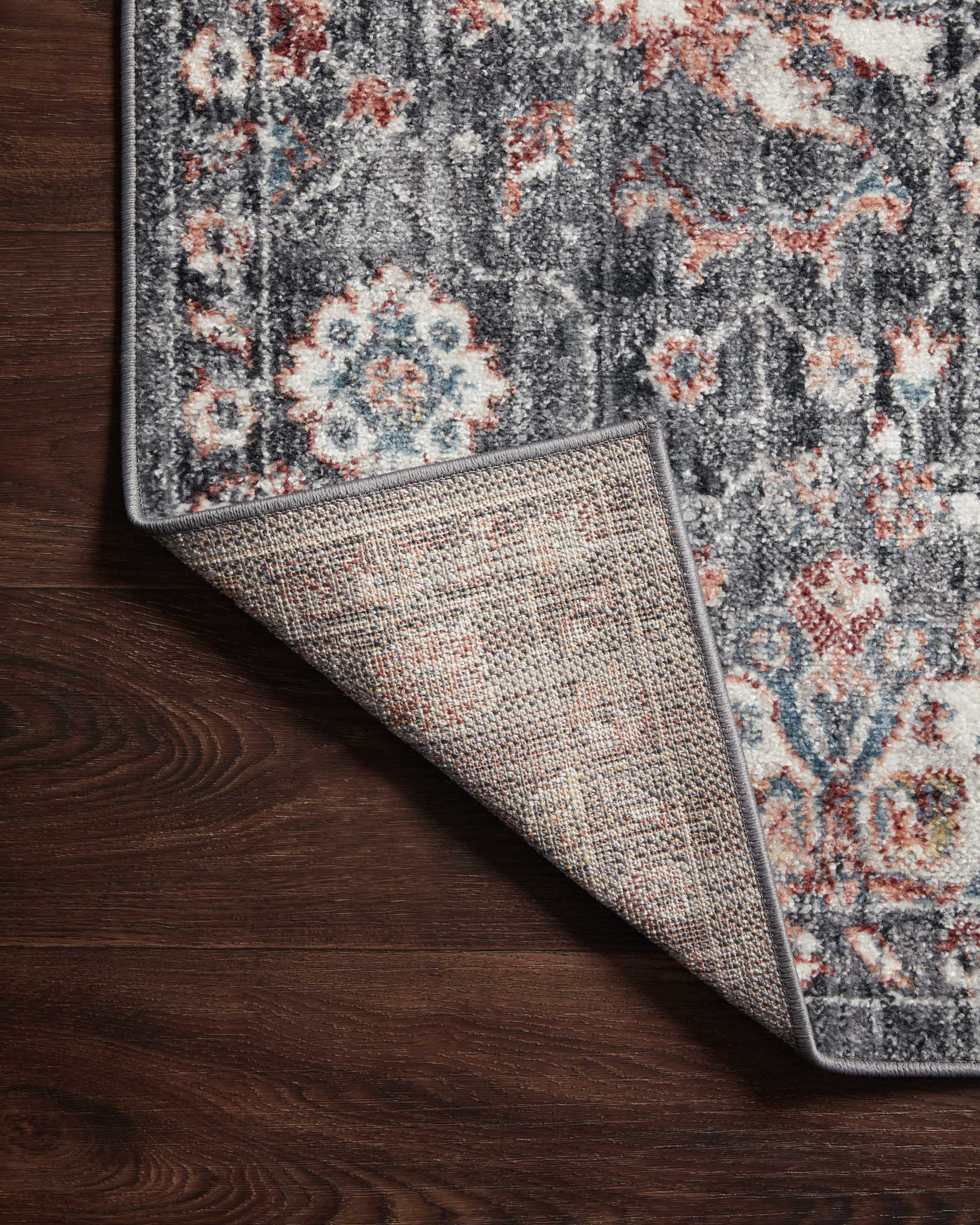 Loloi Cassandra Collection CSN-03 Charcoal / Rust Oriental Area Rug 2'-6" x 7'-9"