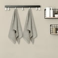 thumbnail image 6 of Unique Bargains Wave Texture Pattern Hand Towels Cotton Highly Absorbent Bath Towels Khaki 13"x30", 6 of 8
