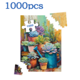 thumbnail image 2 of 1000pcs Large Adult Jigsaw Puzzle - Succulent Potted Plant Theme, 75x50 cm Giant Puzzle, Challenging Brain Game, Perfect for DIY Creative Fun with Family and Friends. An Ideal Stress-Relief Gift, 2 of 9