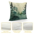 thumbnail image 4 of ARISTURING  Watercolor Foggy Forest Throw Pillow Covers Vintage Nature Landscape Square Pillowcases Cushion Cover for Room Sofa Chair Bed Home Decor, 4 of 5