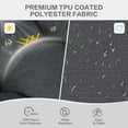 thumbnail image 6 of Aoodor 19x19x5 Inch Tufted Outdoor Chair Cushions, Water and Fade Resistant Polyester Dining Chair Pads with Ties for Patio Furniture, Set of 2, Dark Gray, 6 of 9
