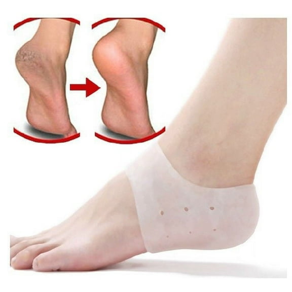 Silicone Gel Heel Protector Plantar Fasciitis Pain Relief Cushion Unisex 4 pieces