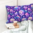 thumbnail image 4 of Sikiie colorful mushroom Skull rainbow Pillow Covers, Throw Pillow Case Cushion Covers,Cushion for Bedroom,Couch,Home-14"x20", 4 of 6