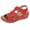 Red, variant on AUDeals Women Orthopedic Wedge Sandals, Open Toe Ankle Strap Platform Shoes, Arch Support Massage Sole Comfort Footwear for Outdoor Summer Walking (Black, 7)