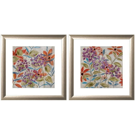 Flower Garden  I Wall Art  14 x 14 Set of 2 Walmart  com