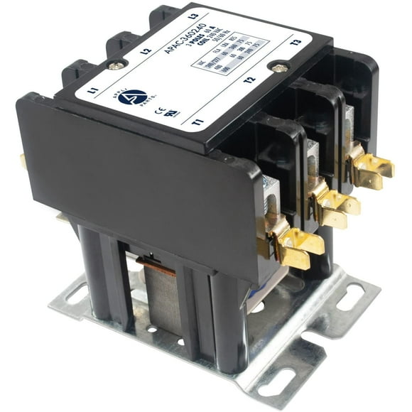 Appli Parts APAC-360240 Heavy Duty 3 Poles Contactor 60 Amp 240 Volts Coil Replacement for ac Compressor and Electrical Applications UL Certified 476929