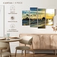 thumbnail image 5 of Elephant Stock Fort Myers Pier Wall Art - Horizontal Multi Panel Canvas - Living Room Wall Decor - Places Multi Panel - Gray And Blue Decor By Philippe Hugonnard - 75" x 48", 5 of 8
