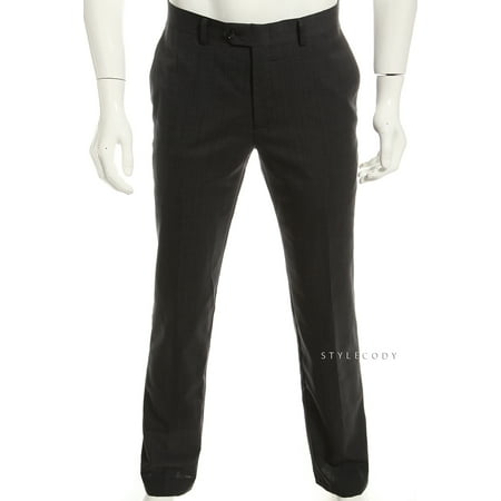$150 NEW Charcoal Graph Check 0988 Slim Fit Wool Dress Pants 40W