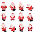 thumbnail image 1 of Figuritas De Navidad En Miniatura, Figuritas De Mesa De Papá Noel, Accesorios De Jardinería De Resina, Regalos De Navidad Para Niños Y Amigos 12 Uds. Kearding HA033669-00, 1 of 6