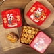 thumbnail image 2 of KAKOWELY Caja de embalaje de hierro con diseño de conejo, caja para dulces, caja para guardar galletas de Año Nuevo chino, 2 of 4