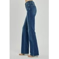 thumbnail image 4 of Mia Mid Rise Long Straight Jeans by Risen Jeans RDP5509 Dark, 4 of 4