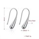 thumbnail image 2 of Pendientes colgantes de gota de lluvia en forma de lágrima de plata de ley 925, regalo de cumpleaños de Navidad, pendientes de plata, regalo de joyería para mujeres y niñas, 2 of 2