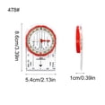 thumbnail image 3 of Multifunctional Compasses Navigation Compasses Map Ruler Magnifier Exploring Hiking Map Reading Orienteering Compasses, 3 of 19