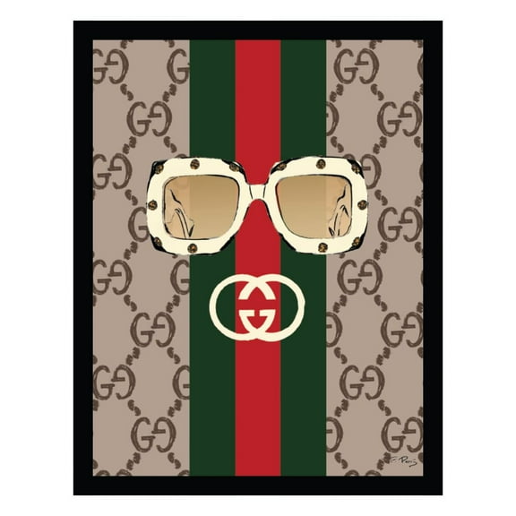 Fashion Glam Designer Sunglasses - Framed Print