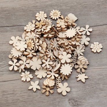 100pcs Khaki Plastic Wood Slice Craft Material for DIY Projects and Christmas Decorations