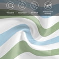 thumbnail image 5 of Sage Green Blue Striped Cloth Napkins, Farmhouse Sage Green Stripes Washable and Reusable Dinner Napkins Set of 6, Table Napkin for Kitchen Party Birthday Wedding Hotel Housewarming 20"x20", 5 of 8
