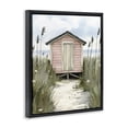 thumbnail image 2 of Stupell Industries Coastal Coastal Calm Pink Beach Hut Black Floating Frame Canvas Art, 17 x 21, by Riley B, 2 of 8