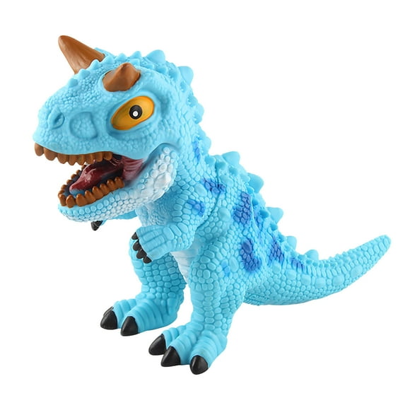 Mini Dinosaur Stress Relief Toys Set, Slow-Rising Squeeze Fidget Toys with Sound for Kids and Adults, TPR Sensory Play