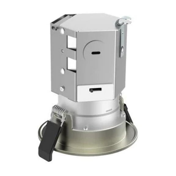 Commercial Electric 3 in New Construction or Remodel Brushed Nickel Canless Integrated LED Recessed Light Kit with Color Changing Technology