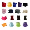 thumbnail image 2 of Bewildely Calentador de cuello a prueba de frío forro polar colores surtidos moda cuellos polaina espesar gran textura durabilidad pañuelo para ciclismo Suministros térmicos Amarillo Bewildely HA059437-02, 2 of 6