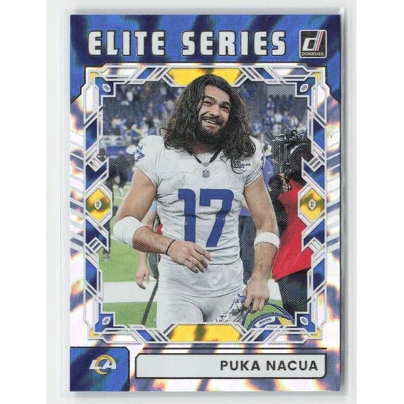 2025 Donruss The Elite Series #TES-PNA Puka Nacua Los Angeles Rams Football Card