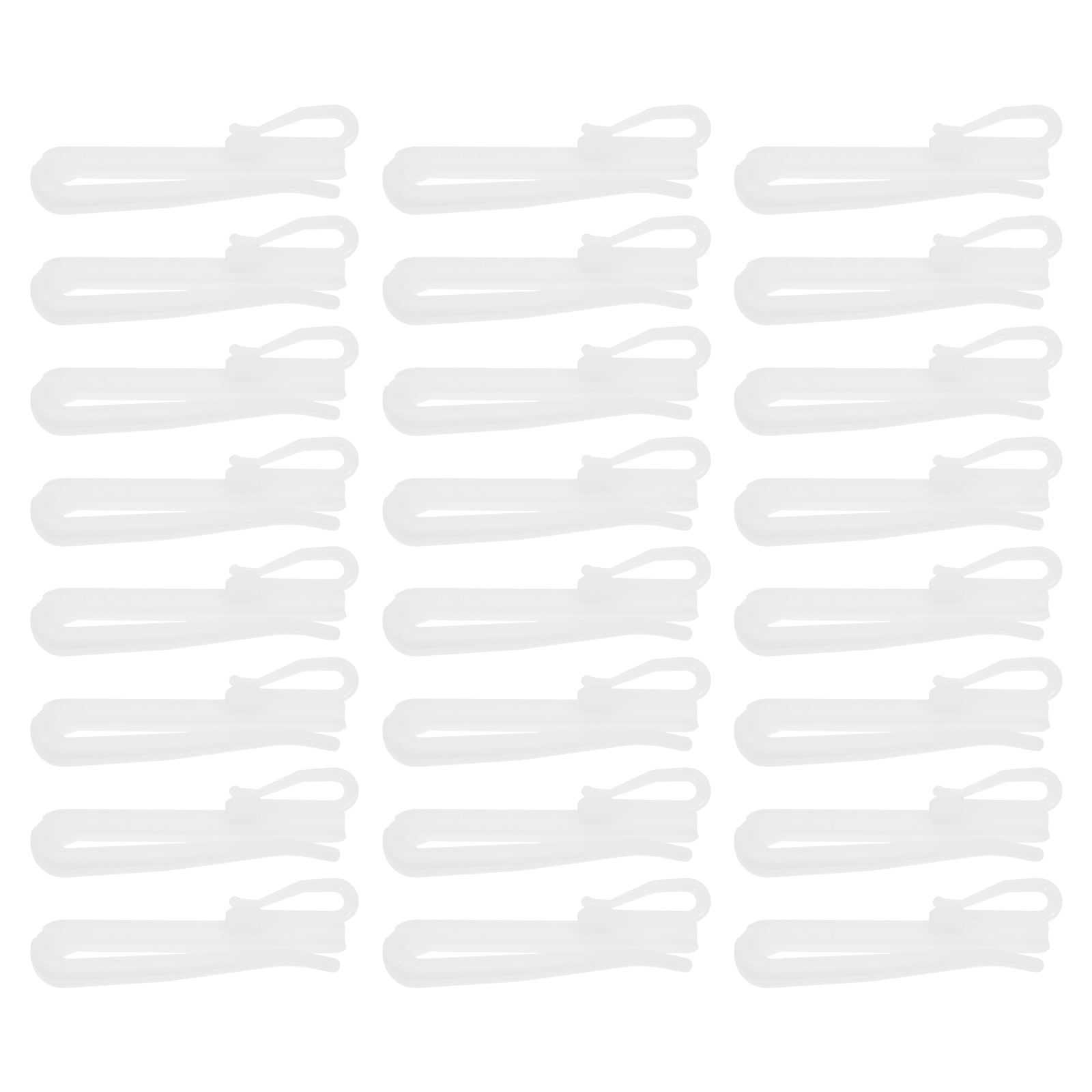 Raindrops 300 Pcs Adjustable Hooks for Pegboard, Ticking Stripe French Pinch Pleat White Window Curtains