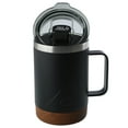 thumbnail image 3 of Ozark Trail 16 oz Insulated Stainless Steel Coffee Mug with Cork Bottom, Black, 3 of 9